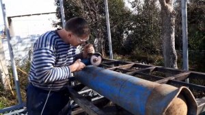 Как разрезать кислородный баллон болгаркой