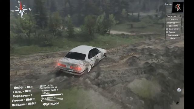 BMW M5 l SpinTires смотреть онлайн