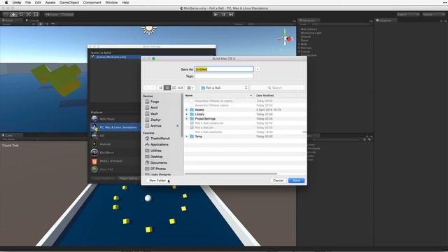 Unity 5 |Roll a Ball game| Tutorial: 8/8׃ Компиляция игры (Русская озвучка) смотреть онлайн