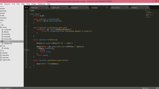 PHP Object Oriented Programming Build a Login System [ part14] смотреть онлайн