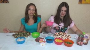 ПИЦЦА ЧЕЛЛЕНДЖ Люда и Инна Йогурт, Васаби, Кальмары, Шоколад