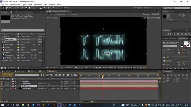 After Effects Tutorial: Electric Neon Logo Animation In After Effects (Saber-Plugin) смотреть онлайн
