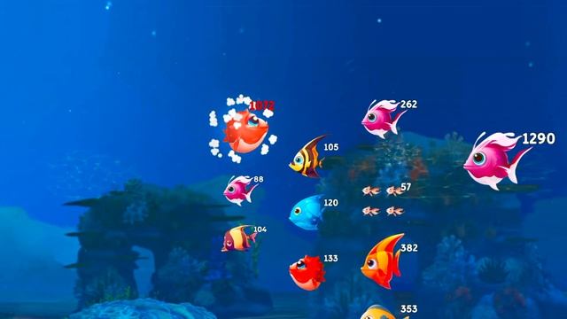 Hungry fish Level 16 | fish game | game | gameplay | Android game play | смотреть онлайн