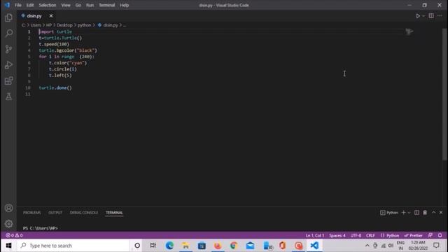 Turtle circle drawing |Turtle Python Graphics Create Variable Circle using Python Turtle in Python смотреть онлайн