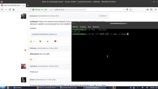 Tutorial - Cara menghapus NVM (Node Version Manager) di Linux смотреть онлайн