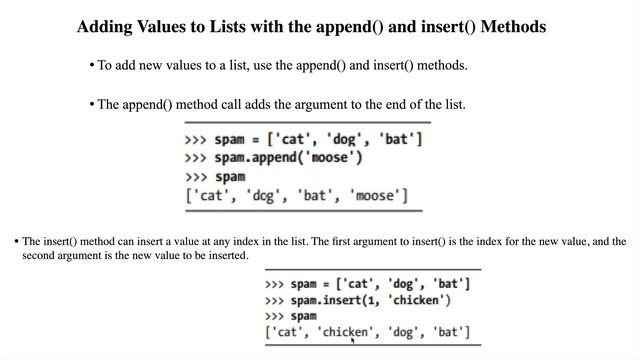 LIST METHODS IN PYTHON|VTU|105/205B смотреть онлайн