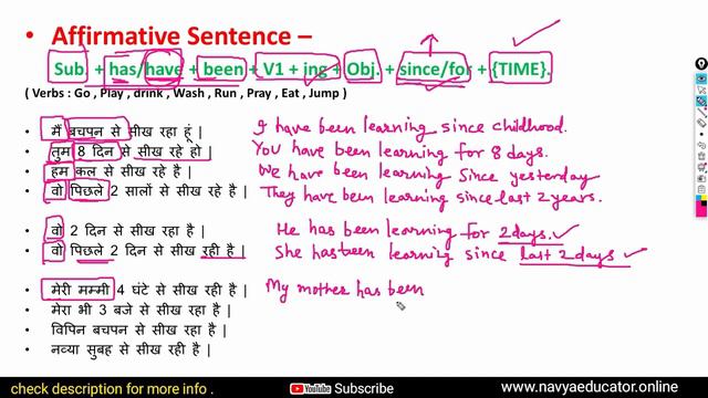 Present Perfect Continuous Tense 2023 | Present Perfect Continuous Tense with Examples in Hindi смотреть онлайн