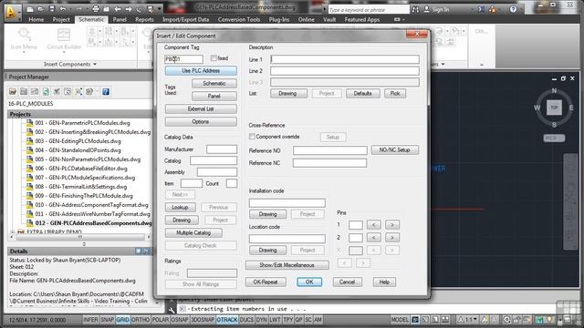 Autocad Electrical: PLC Address Based Components смотреть онлайн
