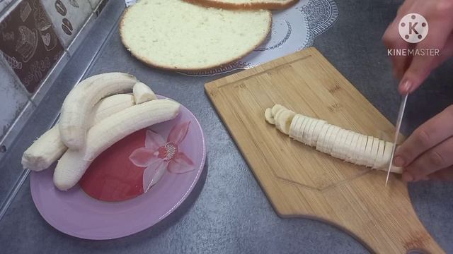 Самый ВКУСНЫЙ и ЛЮБИМЫЙ банановый торт.?Самый ПРОСТОЙ рецепт БИСКВИТА? смотреть онлайн