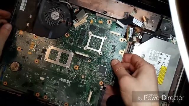 Разборка ASUS N53T,чистка и замена термоинтерфейса. смотреть онлайн