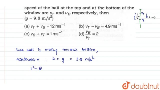 A ball is dropped from the top of a building. The ball takes `0.5s` to fall the `3m` length of a смотреть онлайн