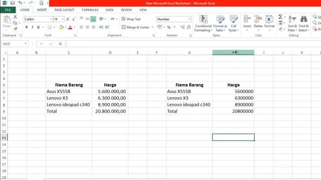 Format Angka di Excel смотреть онлайн