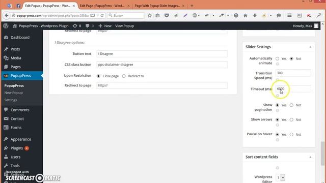 Popup with Slider Images - PopupPress Plugin for WordPress смотреть онлайн