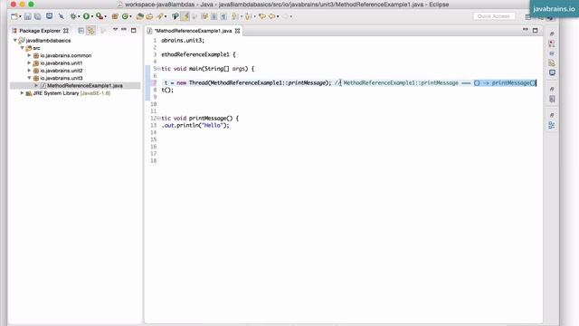 Java 8 Lambda Basics 21 - Method References смотреть онлайн