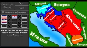 Распад Югославии на карте