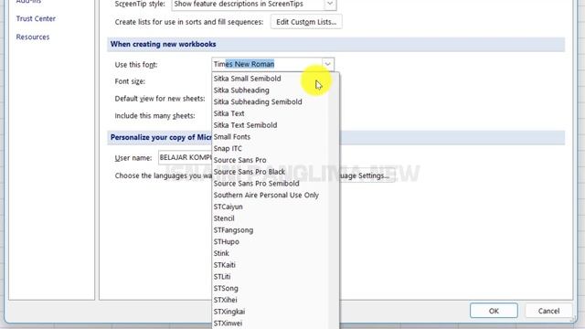 Tutorial Cara Mengganti Font Secara Default di Excel смотреть онлайн