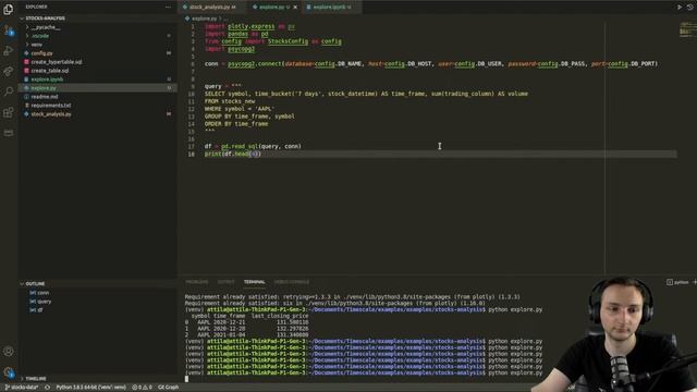 Building a stock analysis tool in Python with TimescaleDB - Part 2 смотреть онлайн