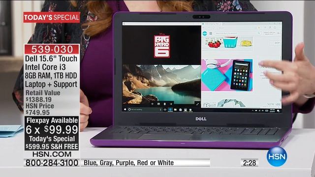 Dell 15" Touch Intel Core i3 8GB Ram, 1TB HDD Laptop смотреть онлайн