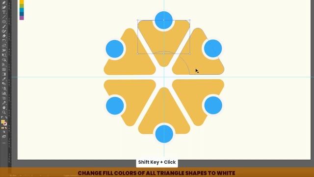 4.Adobe Illustrator Design - 6 Step ROUNDED TRIANGLE Infographic смотреть онлайн