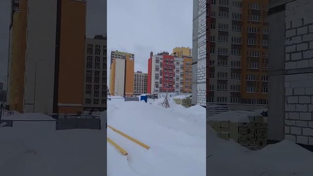 Снегу навалила..мкр. Новая Кузнечиха 32 кв.. смотреть онлайн