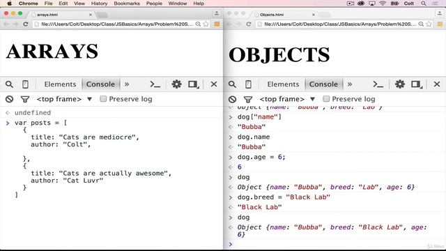 JAVASCRIPT Nested Objects and Arrays смотреть онлайн