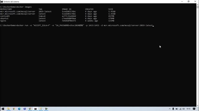 DOCKER, SQL SERVER 2019 смотреть онлайн