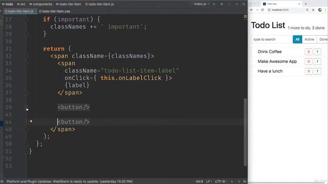 React & Redux. 022 Как работает setState смотреть онлайн