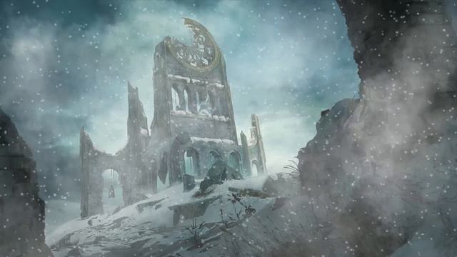 WINTER CATHEDRAL RUINS | Atmospheric Choir, Winter Storm Ambience | ASMR смотреть онлайн