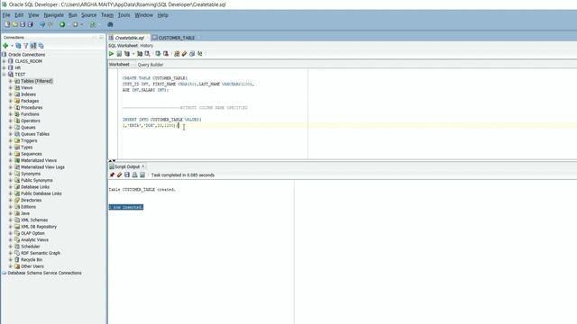 How to Insert Data into a Table using SQL Developer | Inserting Data into Tables | SQL for Beginner смотреть онлайн