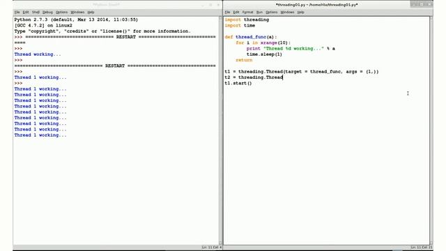 Python Threading Tutorial 1 смотреть онлайн