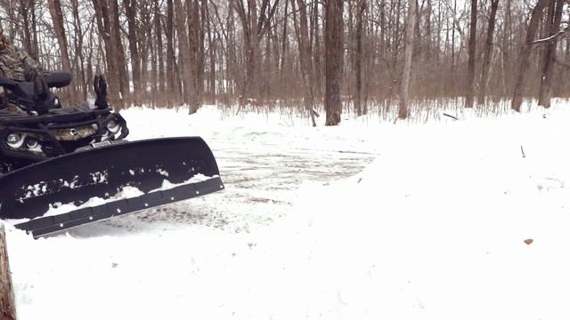 CanAm Outlander 800 Max XT W/ Alpine Flex Snow Plow In Action | JKV Outdoors