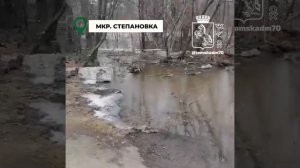 В двух томских поселках паводком подтопило дороги