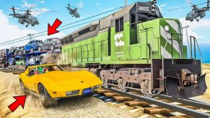 УГНАЛ ВСЕ МАШИНЫ С ВОЕННОГО ПОЕЗДА В ГТА 5 МОДЫ! РЕАЛЬНАЯ ЖИЗНЬ ВОРОВ ОБЗОР МОДА GTA 5 МОД MODS