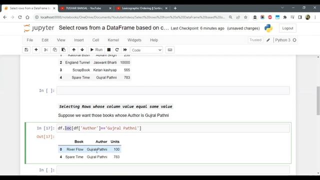 Selecting Rows From Dataframe Based On Columnn Values in Python - One or More Conditions смотреть онлайн