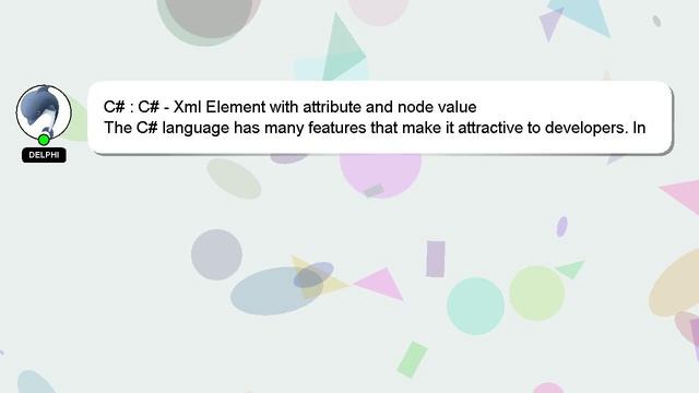 C# : C# - Xml Element with attribute and node value смотреть онлайн