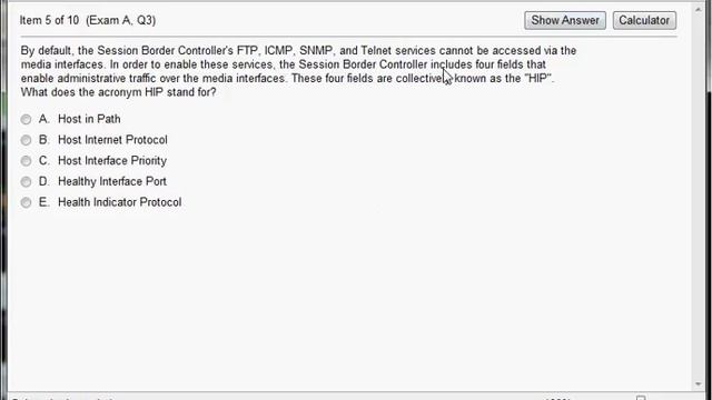 1Z0-400 Oracle Communications Session Border Controller Implementation Essentials смотреть онлайн