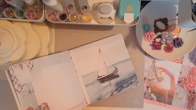 #Скрап Влог! Пришел кожзам, новые ткани и морской альбом.
