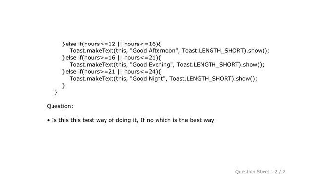 Android : Showing Morning, afternoon, evening, night message based on Time in java смотреть онлайн