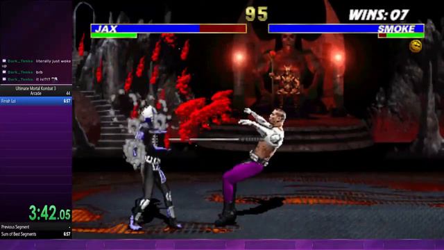 Ultimate Mortal Kombat 3 Arcade Any% (Smoke) Speedrun in 6:47! смотреть онлайн