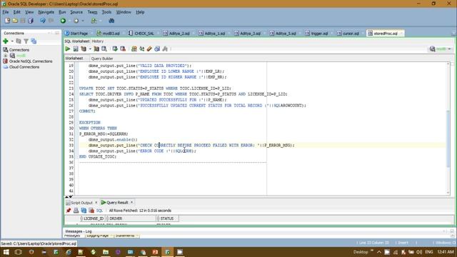 PL/SQL tutorial | Stored Procedure in Oracle Database 11g Complete guide смотреть онлайн
