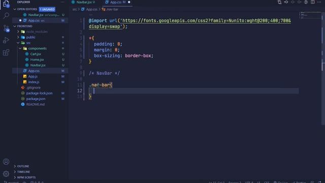 Complete Shopping Cart ? - 2 Creating a simple NavBar | React and Redux Toolkit Course ? смотреть онлайн