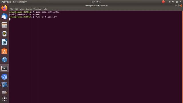 How to run Html from Ubuntu using terminal or web browser!! смотреть онлайн