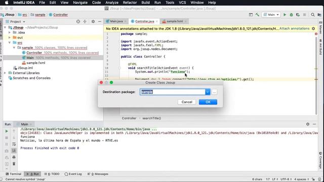 JavaFX JSoup смотреть онлайн