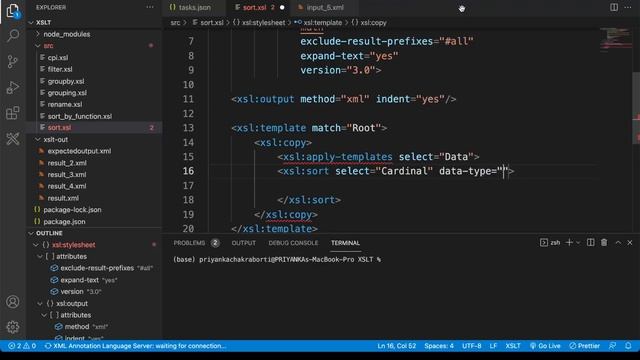 How to sort XML payload in XSLT смотреть онлайн