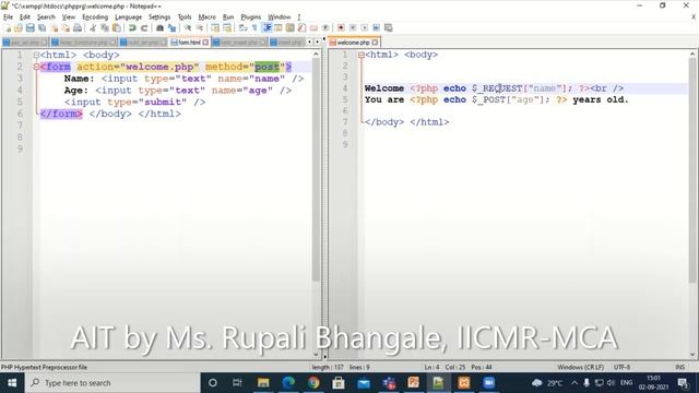 PHP Form Handling смотреть онлайн