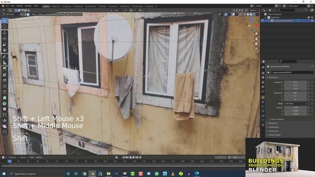 Tutorial: Turning A 2D Image into A House - Blender смотреть онлайн