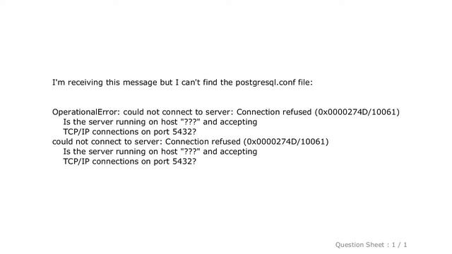 Windows : Where is the Postgresql config file: 'postgresql.conf' on Windows? смотреть онлайн