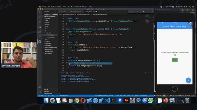 Flutter : Bir Widget'ın Yaşam Döngüsü смотреть онлайн