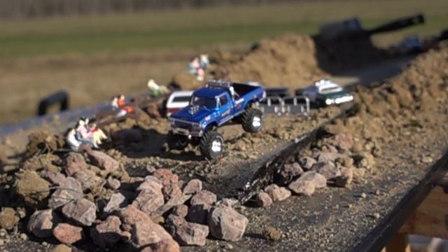 1 /64 Dynamic Diorama - Cars Truck and Police Chase - Crash Compilation Slow Motion 1000 fps #30 смотреть онлайн