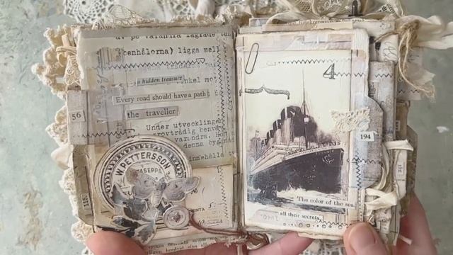 Whispers of the Night - an art journal flip through смотреть онлайн
